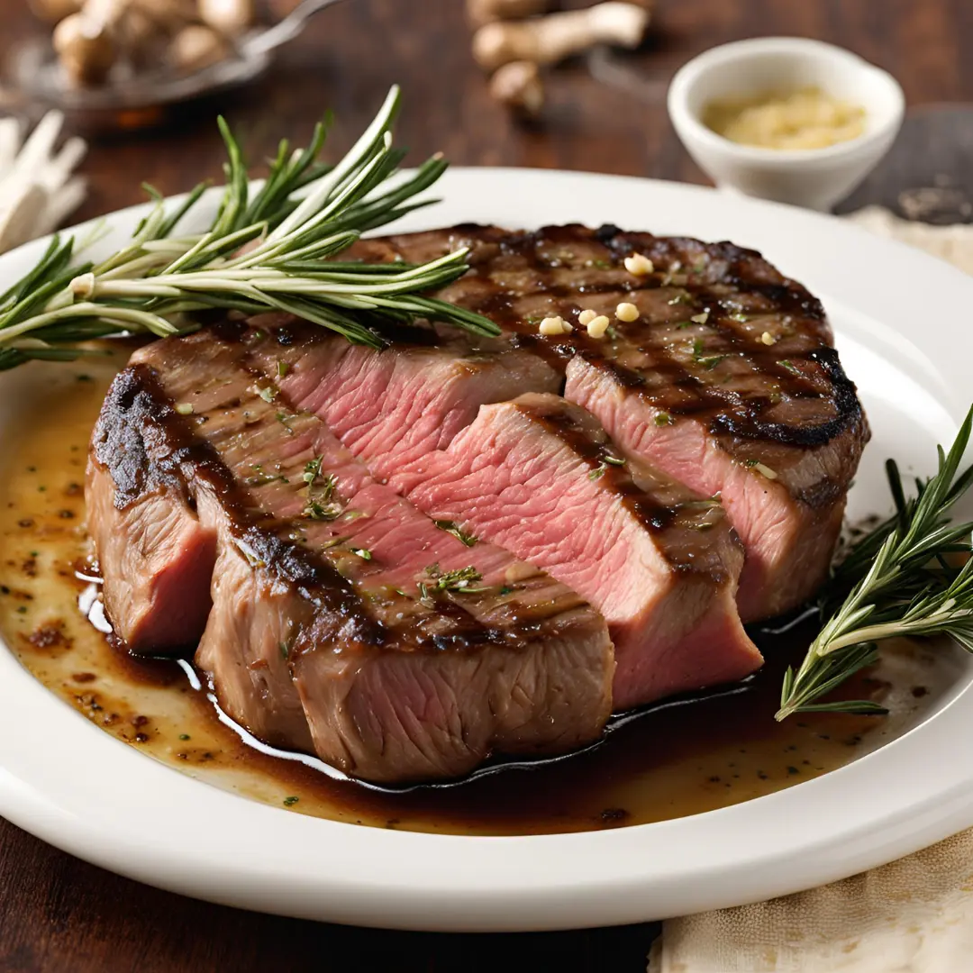 image of Pan-Seared Steak with Garlic Butter