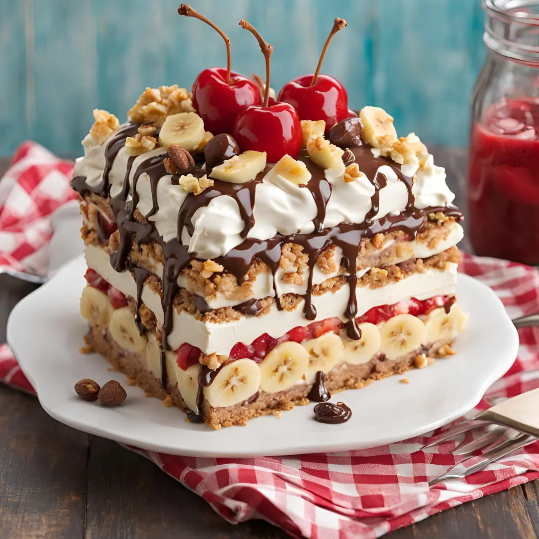 image of Banana Split Cake